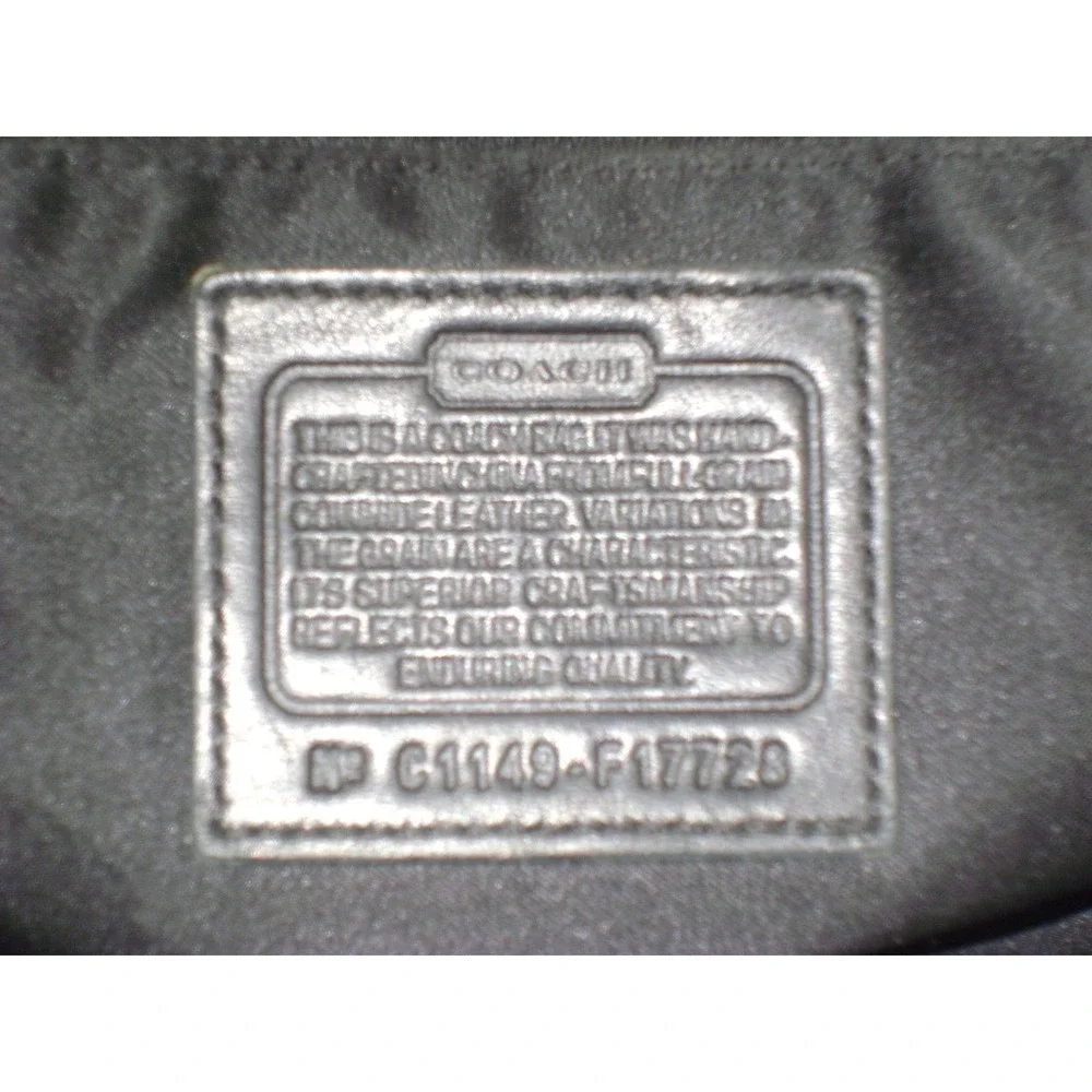 Coach Chelsea Heritage Black Embossed Patent Leather Tote Bag‎ F17728
